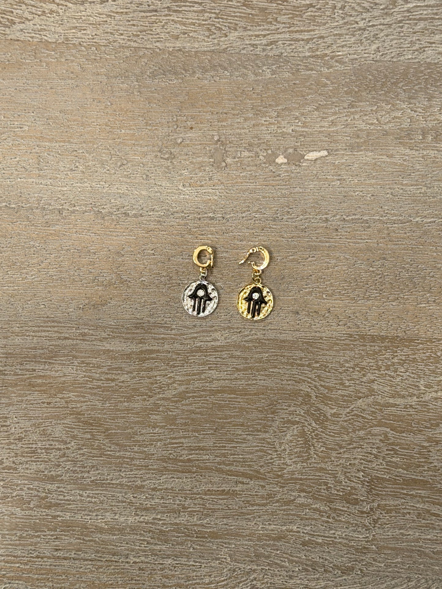 Hamsa Gold Disc Charm