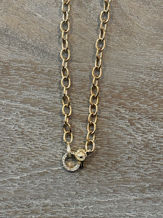 Cable Chain with Lobster Claw Clasp Necklace