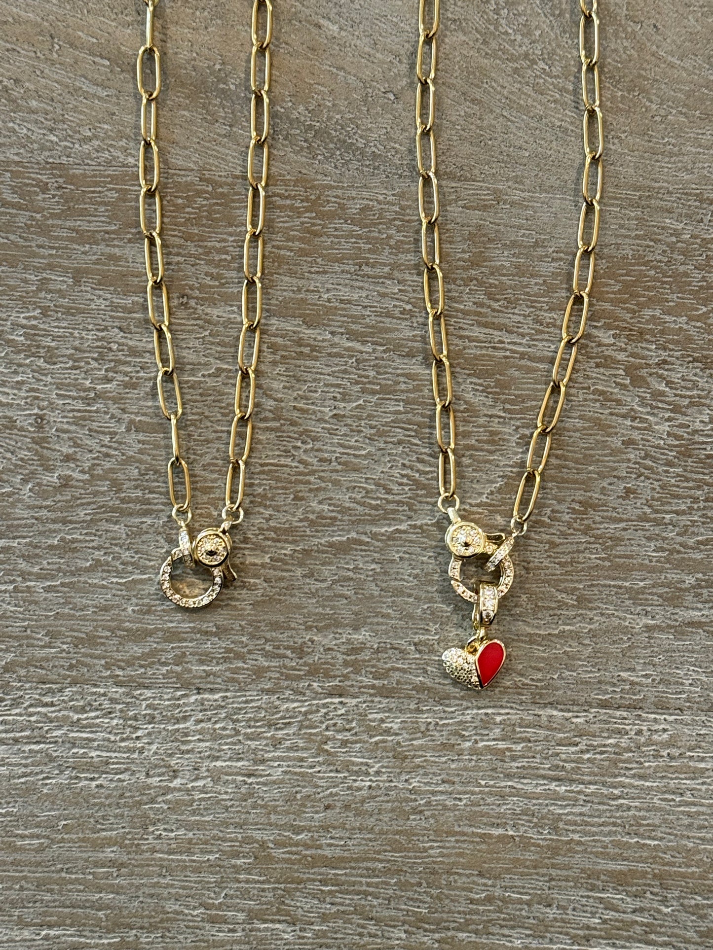 Chain-Link with Lobster Claw Clasp Necklace