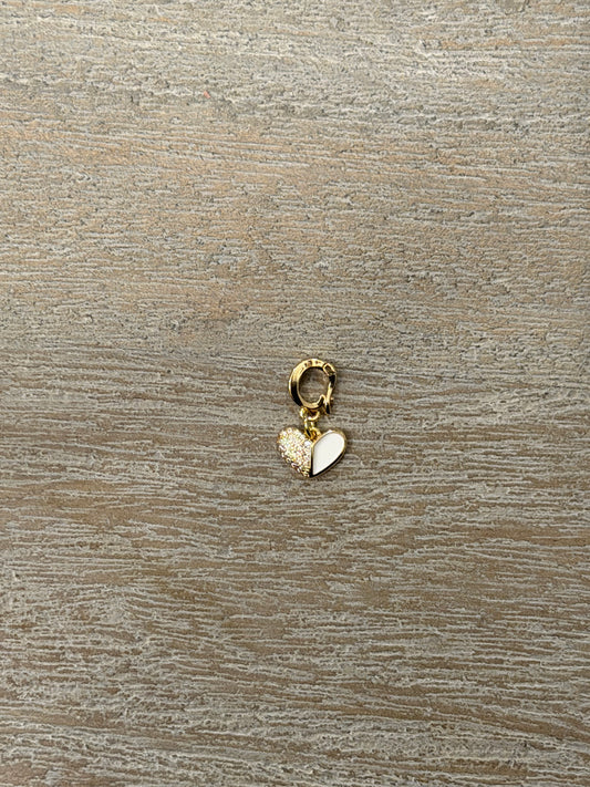 Half Heart Charm (White)