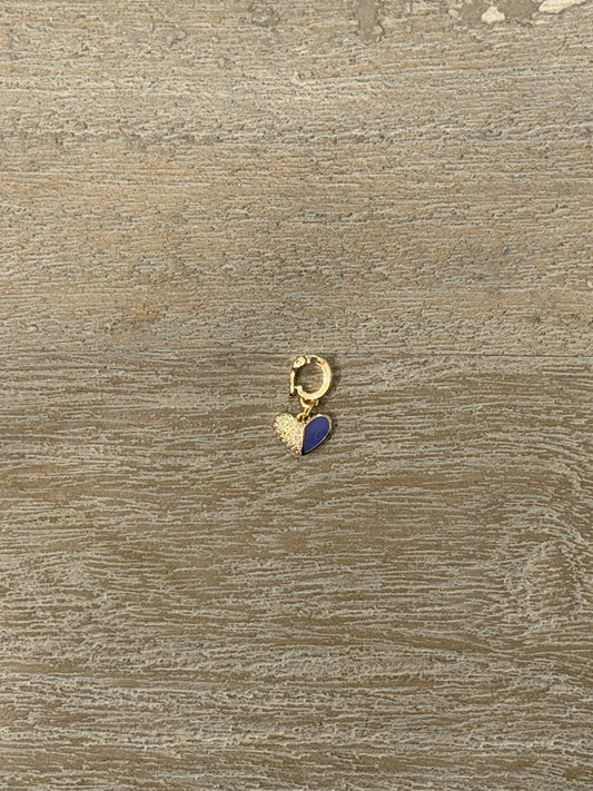 Half Heart Charm (Blue)