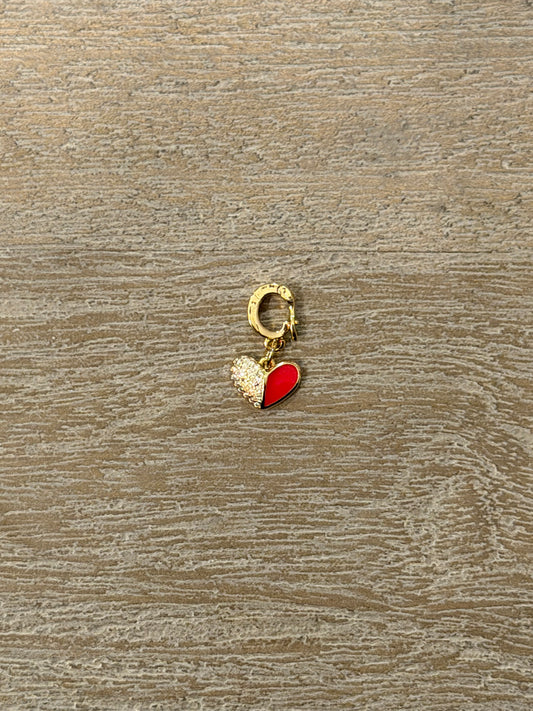 Half Heart Charm (Red)