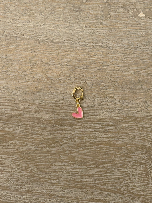 Mini Heart Charm (Pink)