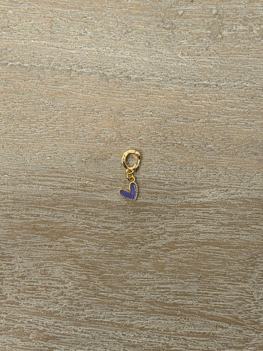 Mini Heart Charm (Purple)