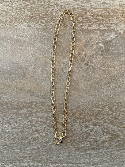 Cable Chain with Lobster Claw Clasp Necklace