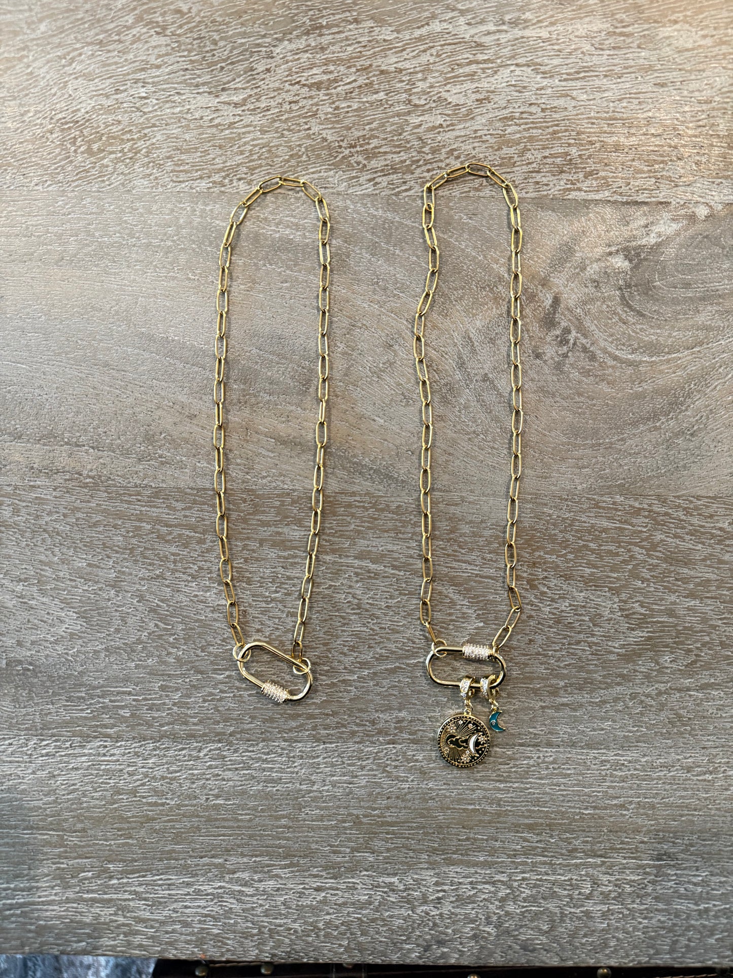 Chain-Link with Carabiner Necklace