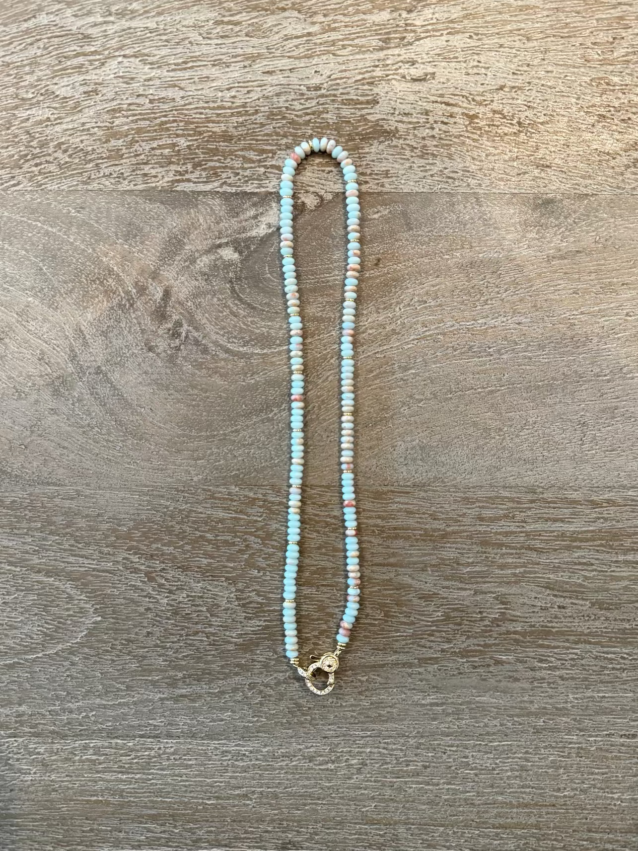 Shoushan Stone Necklace with Lobster Claw Clasp