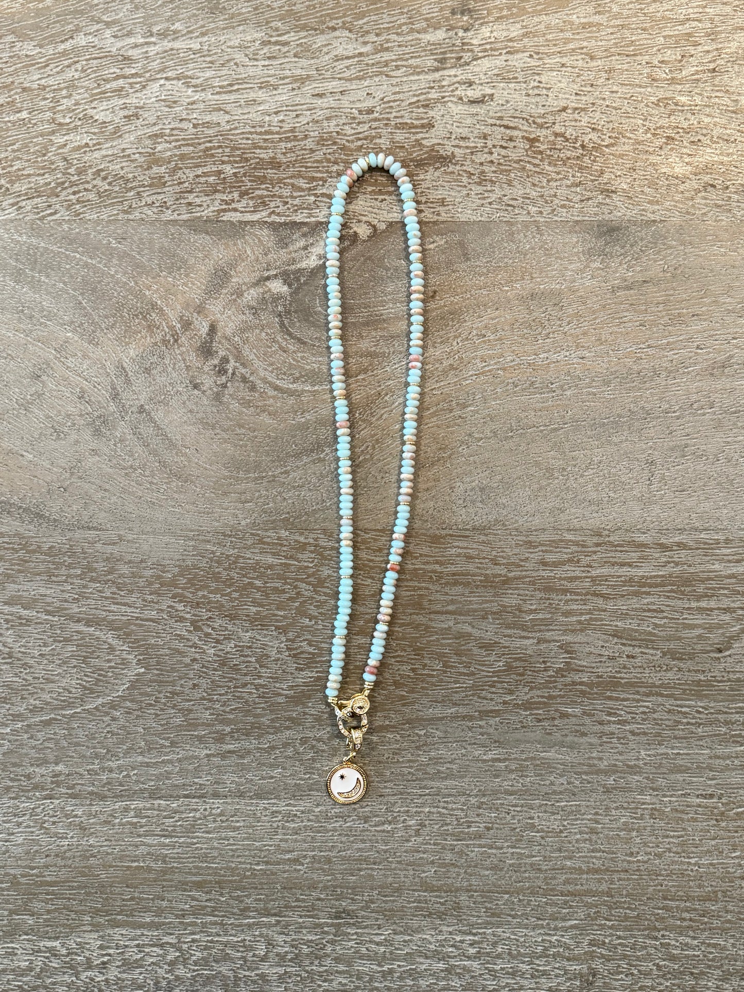 Shoushan Stone Necklace with Lobster Claw Clasp