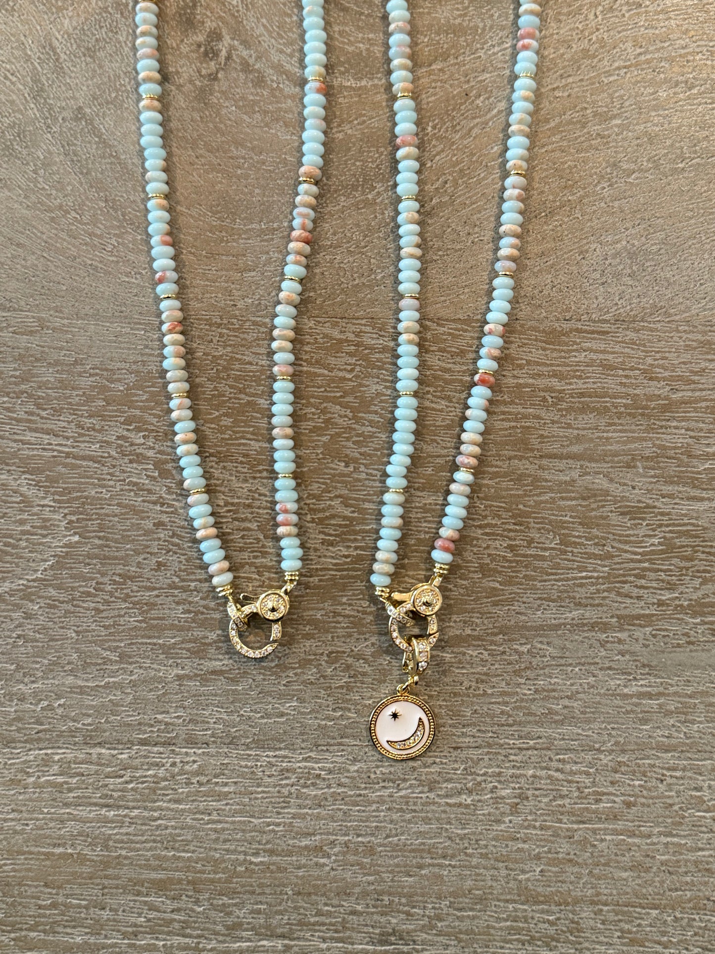 Shoushan Stone Necklace with Lobster Claw Clasp