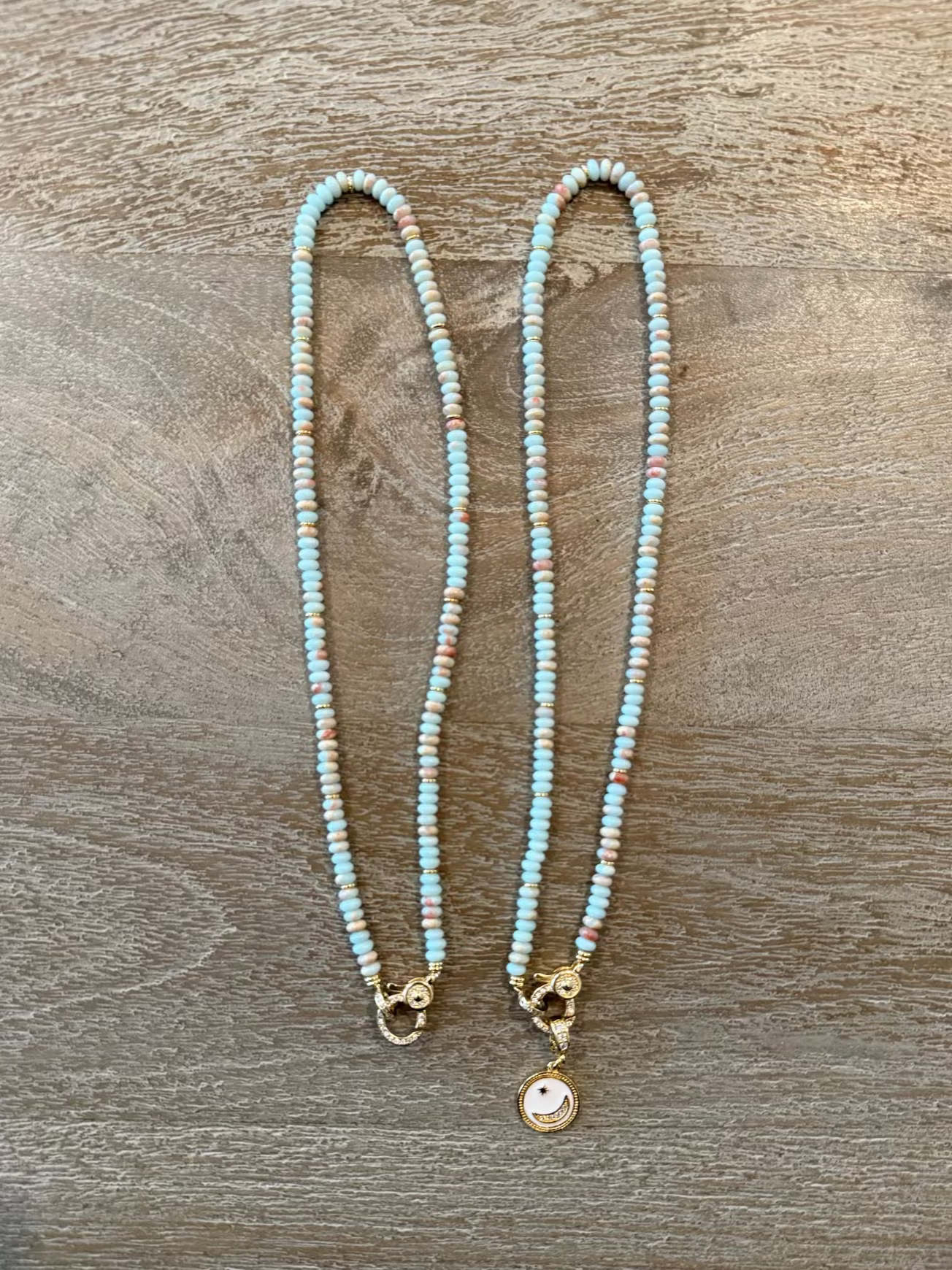 Shoushan Stone Necklace with Lobster Claw Clasp